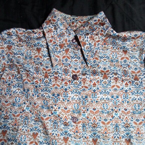Other Vintage Floral Tapestry Psychedelic Polyester Disco Shirt Size US M / EU 48-50 / 2 - 1 Thumbnail