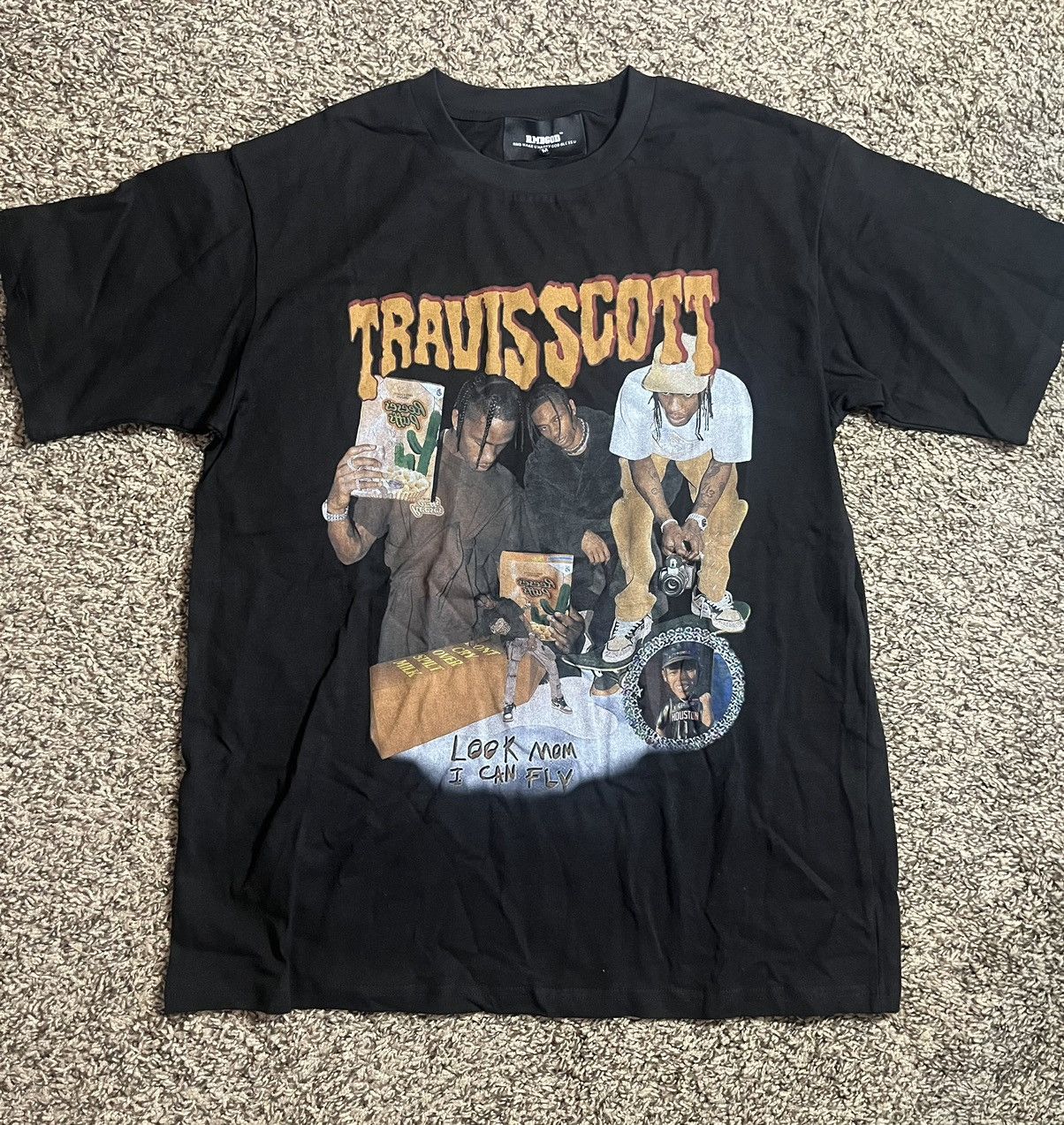 Other Travis Scott Graphic Tee Black Shirt Streetwear M Size US M / EU 48-50 / 2 - 1 Thumbnail
