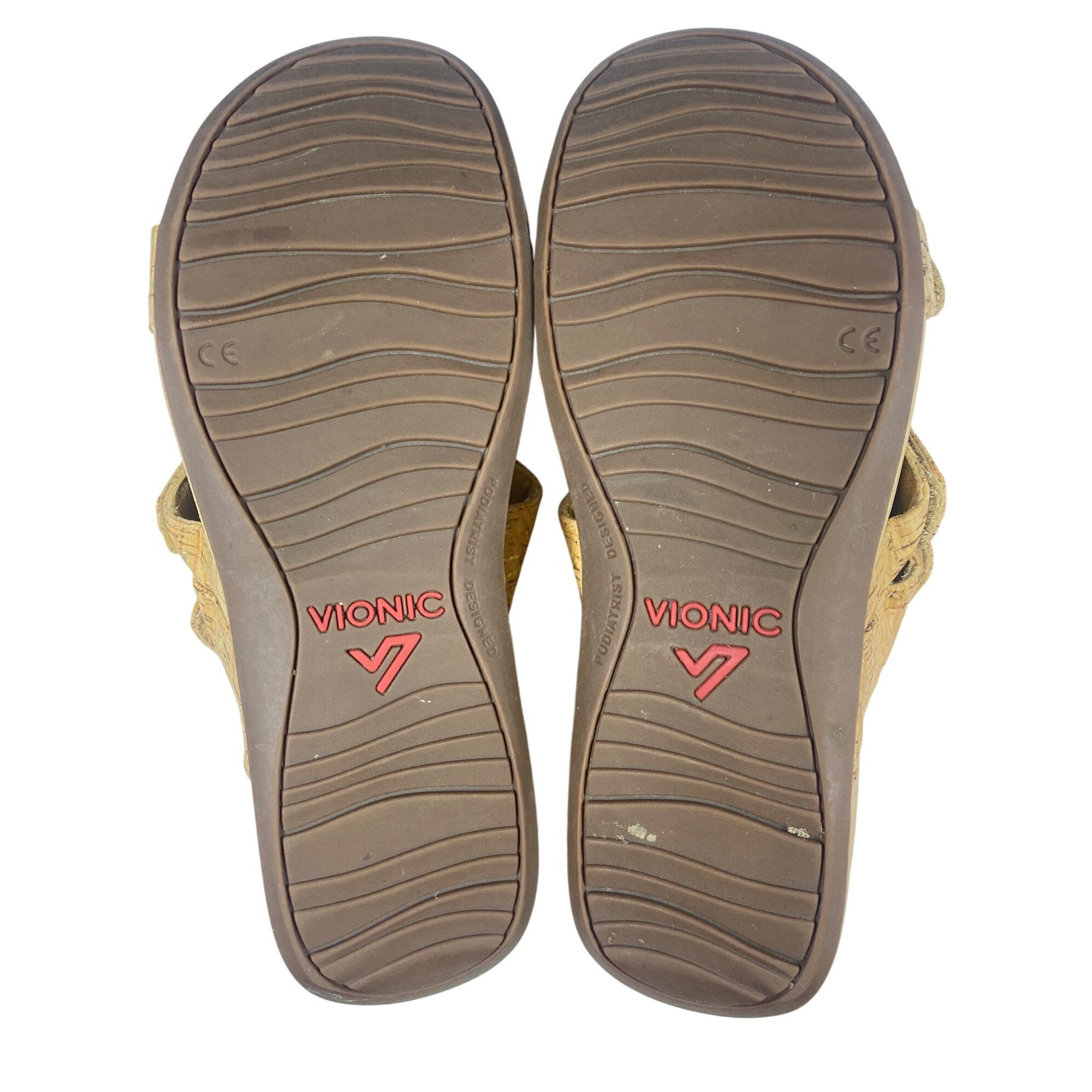 Vionic Vionic Pacific Rio Gold Slide On Sandals Women's 8 Size US 8 / IT 38 - 6 Thumbnail