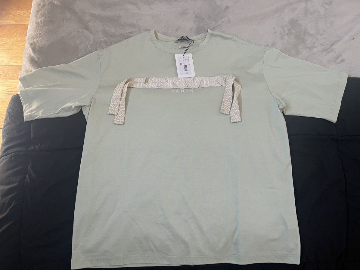 Lanvin LANVIN Curb Embroidered Sage Green Sz: XXL Orig: $690 Size US XXL / EU 58 / 5 - 1 Thumbnail