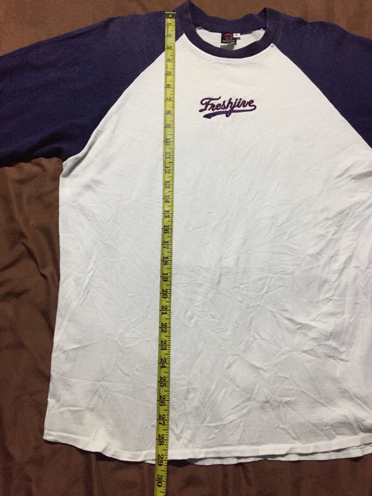 Freshjive × Vintage Vintage Freshjive Embroidered Raglan Tee Size US L / EU 52-54 / 3 - 8 Thumbnail