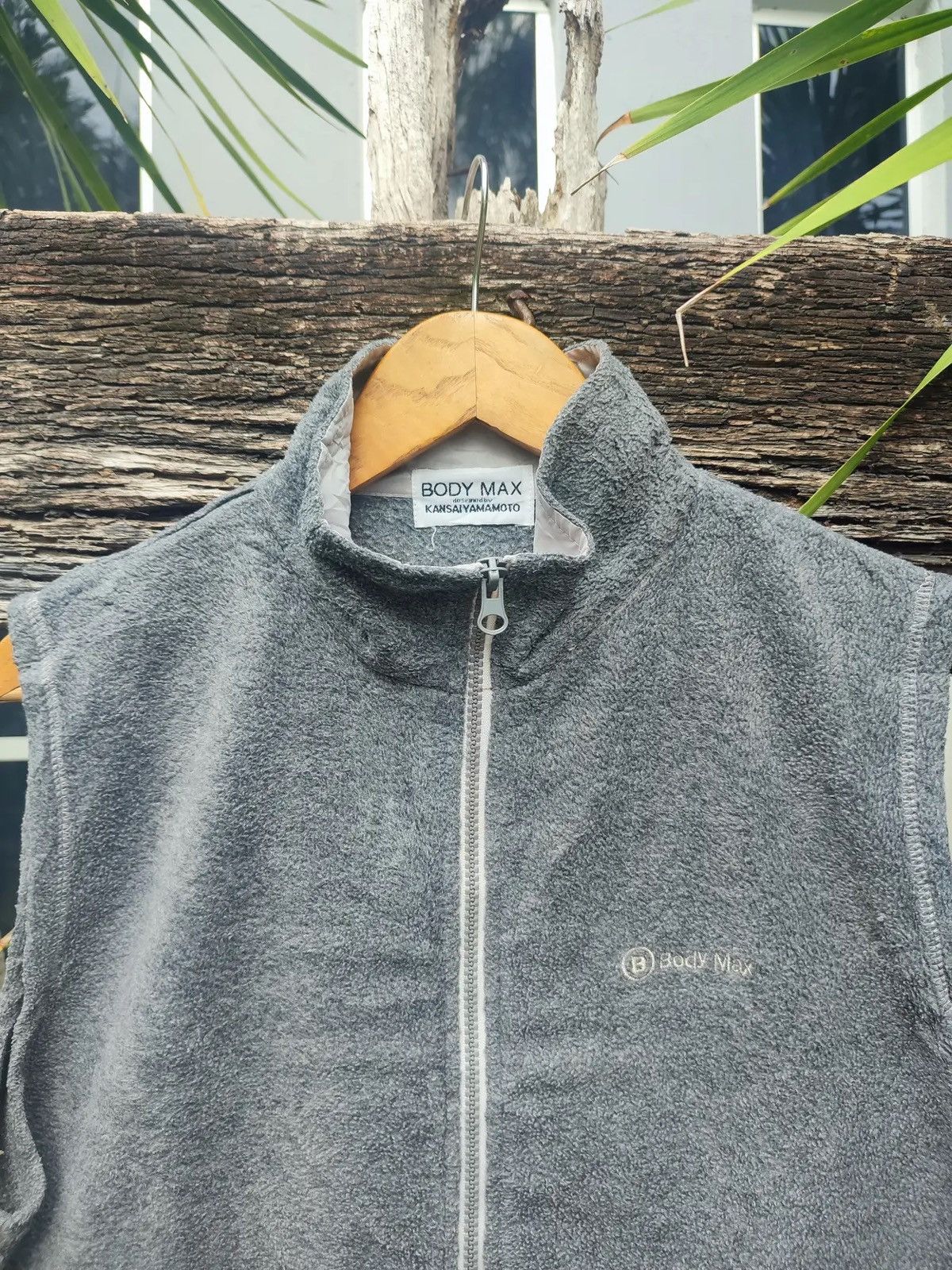 Kansai Yamamoto Vintage Kansai Yamamoto BODY MAX Fleece Zip Vest Size US M / EU 48-50 / 2 - 2 Thumbnail