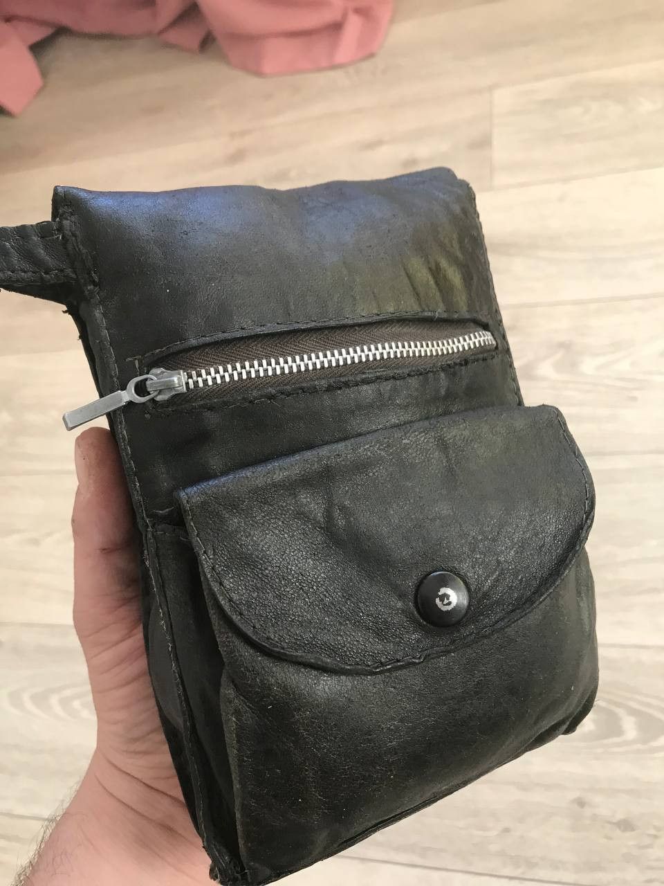 Vintage vintage leather bag/handbag Size ONE SIZE - 5 Thumbnail