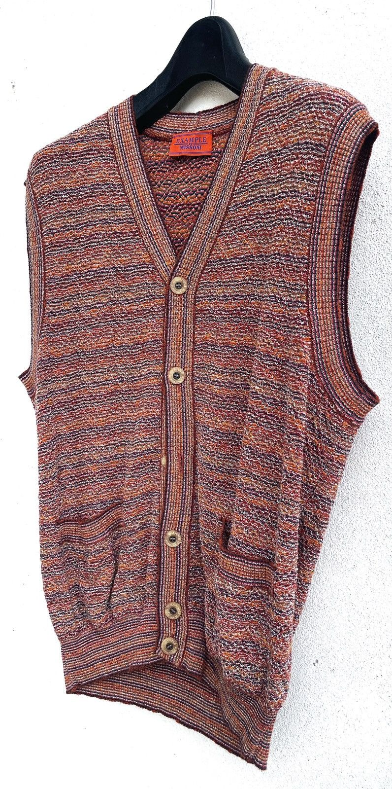 Missoni Vintage MISSONI Example Sleeveless Buttons ups knitwear Size S / US 4 / IT 40 - 1 Thumbnail