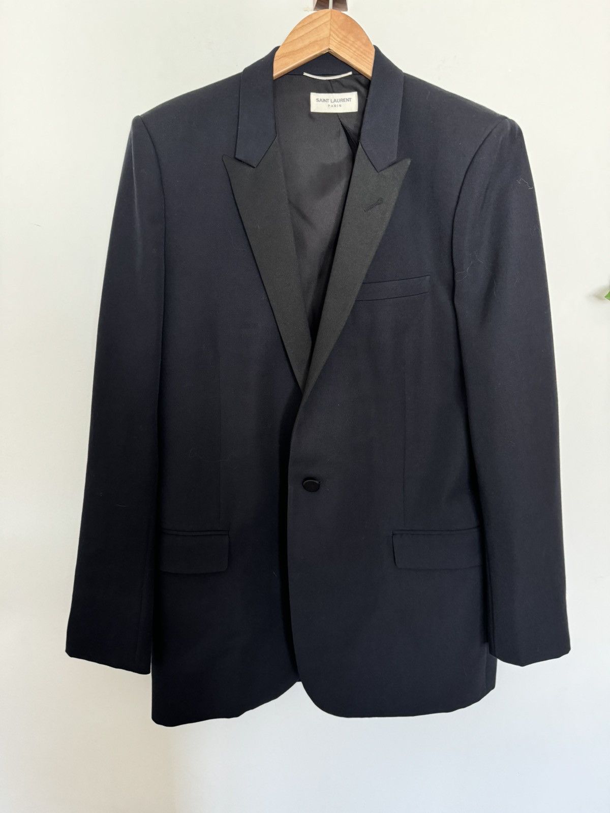 Saint Laurent Paris FW13 Peaked Le Smoking Suit Size 54R - 1 Thumbnail