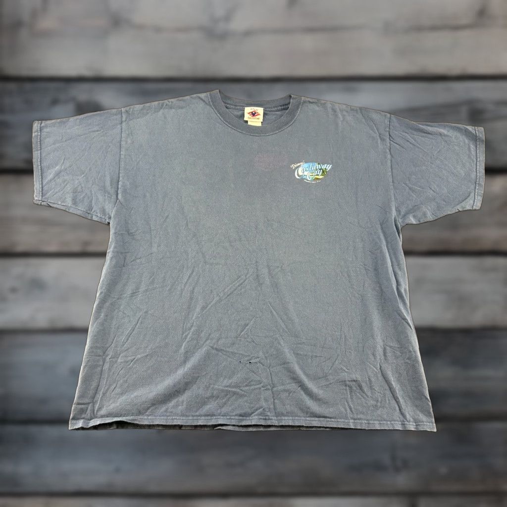 Disney VINTAGE Disney Shirt Mens 2XL Blue Cruise Line Castaway Cay Surfboard Surf Y2K Size US XXL / EU 58 / 5 - 1 Thumbnail