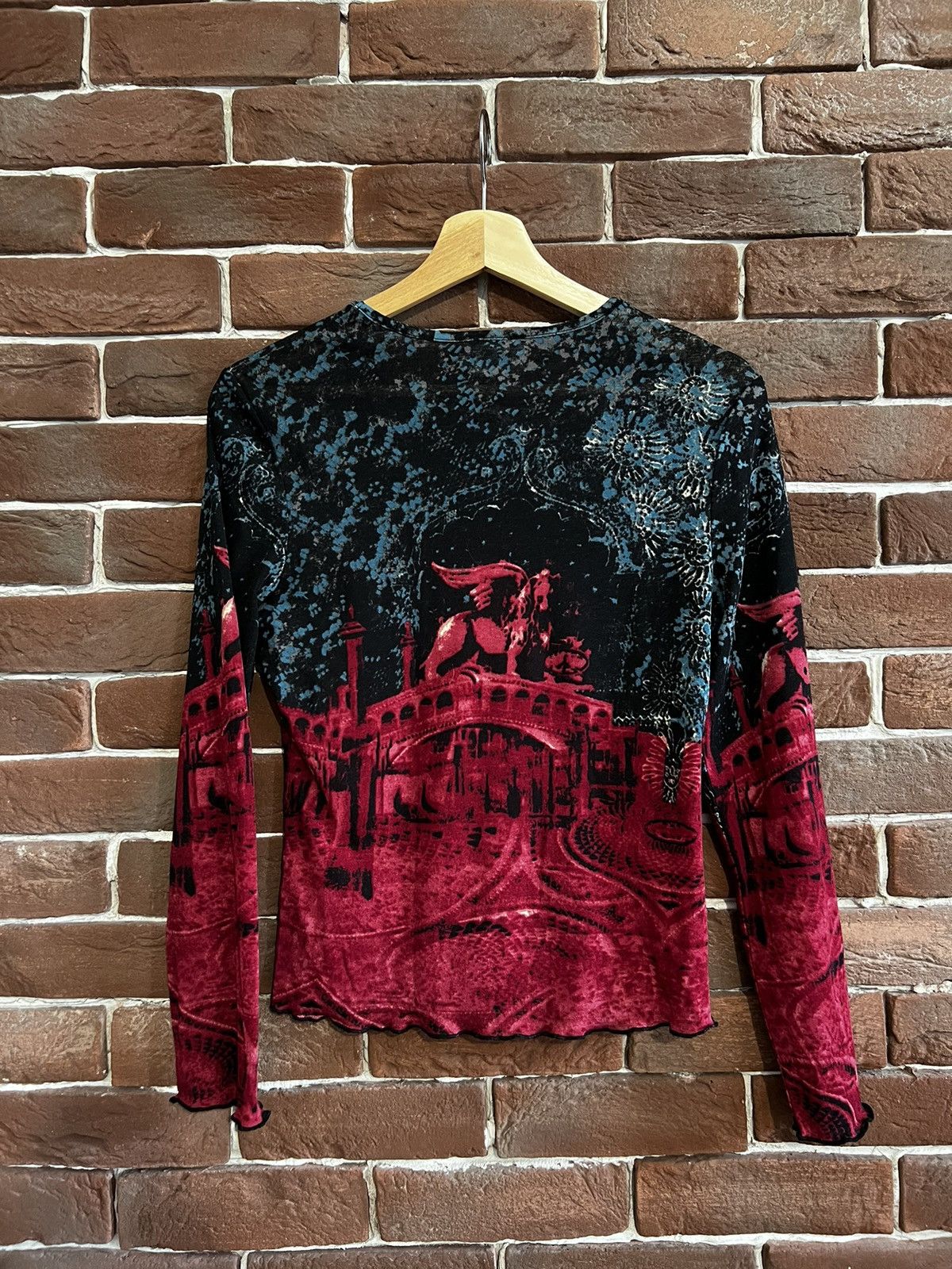 Vintage Rare Vintage blood Japanese Mesh top like jean paul gaultier Size XS / US 0-2 / IT 36-38 - 2 Thumbnail