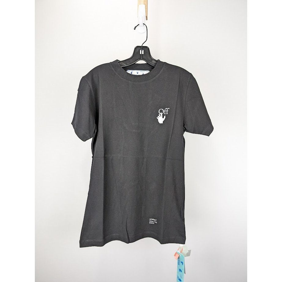 Off-White o1rshd1 Q:2 / Carav Arrow S/S Slim Tee in Black/White Size US XS / EU 42 / 0 - 2 Thumbnail