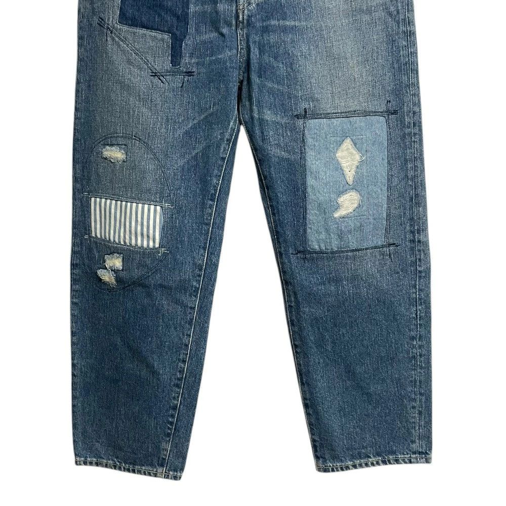 Junya Watanabe Denim Damaged and repaired jeans cotton zip fly Blue Size US 31 - 3 Thumbnail