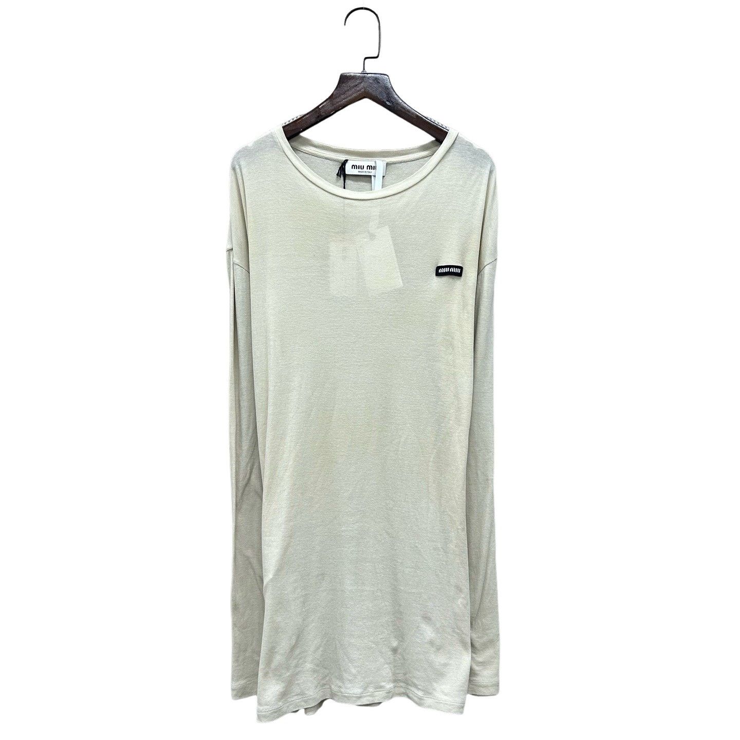 Miu Miu Miu Miu Logo Long Sleeve T-Shirt Size S Size S / US 4 / IT 40 - 1 Thumbnail