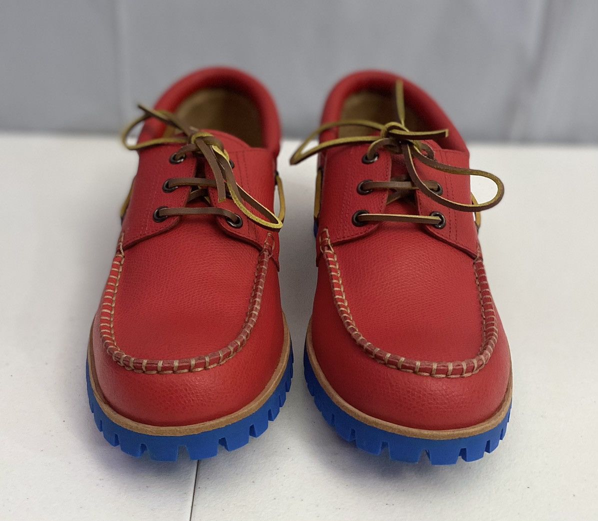 Dsquared2 Dsquared2 🇮🇹 Fire Leather Handmade Contrast Boat Shoes 7 NEW Size US 7 / EU 40 - 3 Thumbnail