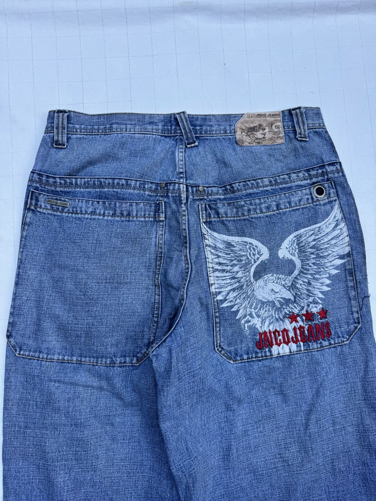 JNCO jnco eagle embroidered 90s baggy denim Size US 36 / EU 52 - 2 Thumbnail
