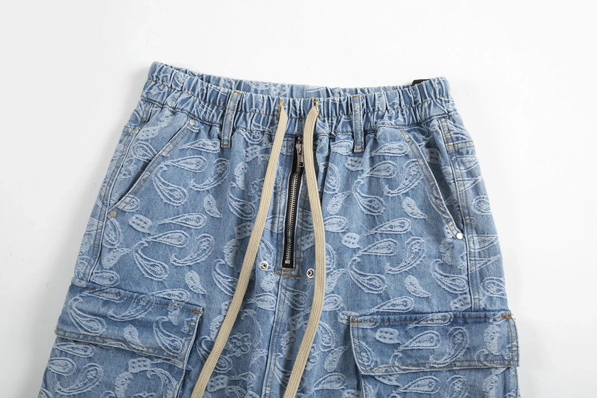 Other Printed Cashew Flower Pocket Summer Shorts Size US 30 / EU 46 - 3 Thumbnail