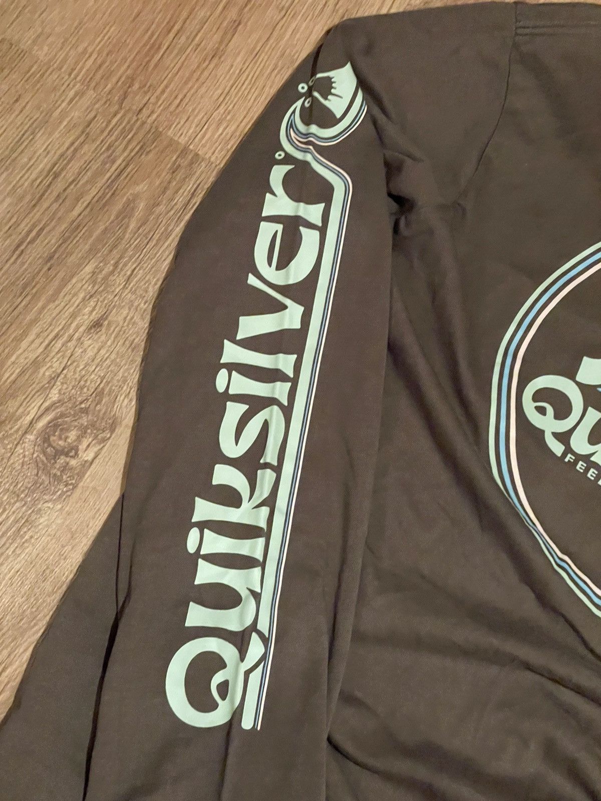 Quiksilver × Vintage QuickSilver Vintage Surf Style Long Sleeve Big Central Logo Size US M / EU 48-50 / 2 - 5 Thumbnail