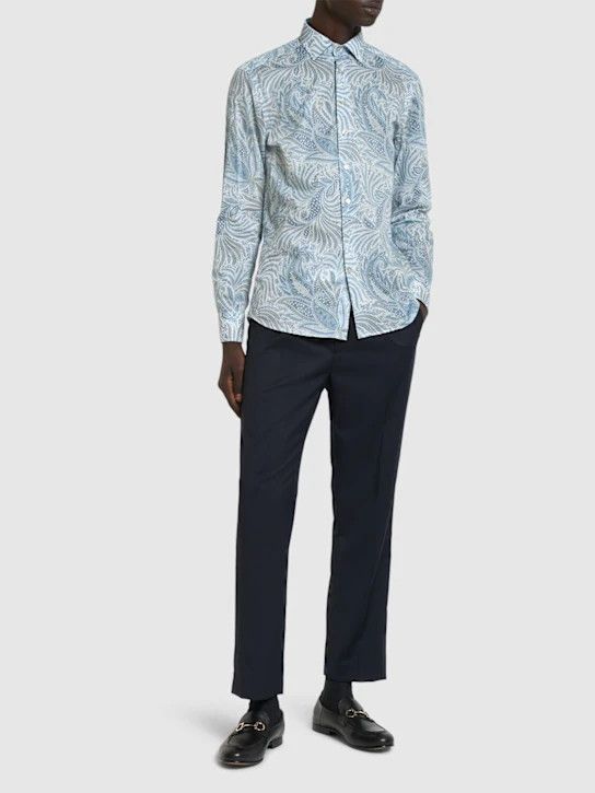 Etro o1lsvrm0425 Shirt in Light Blue Size US M / EU 48-50 / 2 - 3 Thumbnail