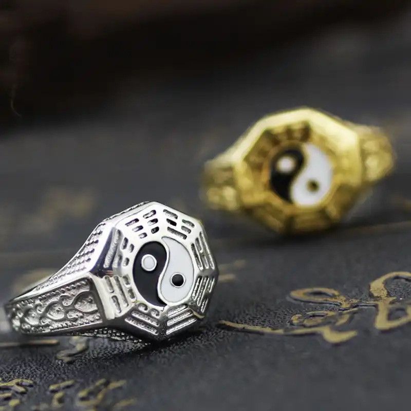Jewelry × Vintage Ying and yang ring sizes 7 till 13 Size ONE SIZE - 2 Thumbnail