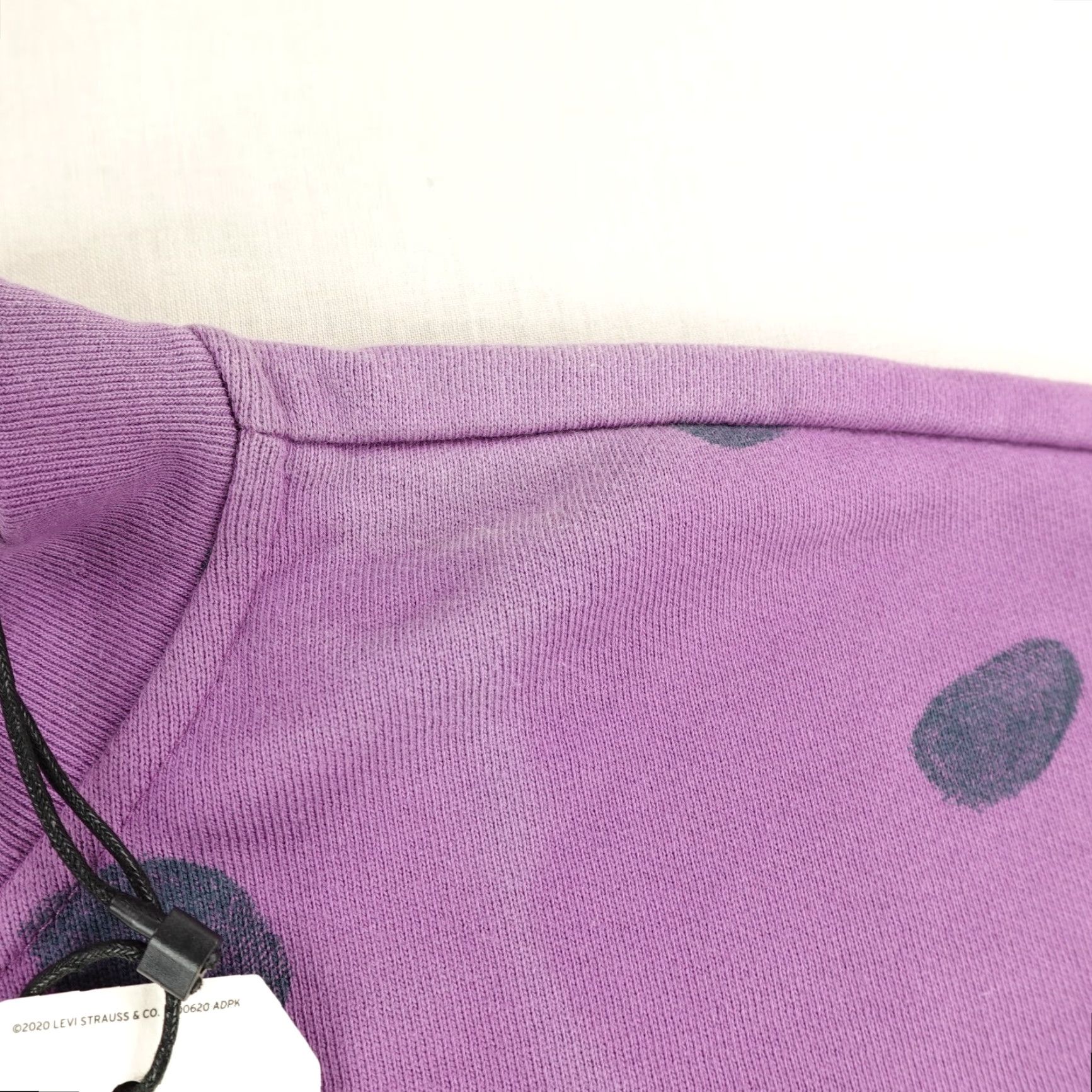 Levi's VINTAGE Levi's Sweatshirt Mens XL Purple Polka Dots Henley Pullover Sweater Oversized - Size US XL / EU 56 / 4 - 5 Thumbnail