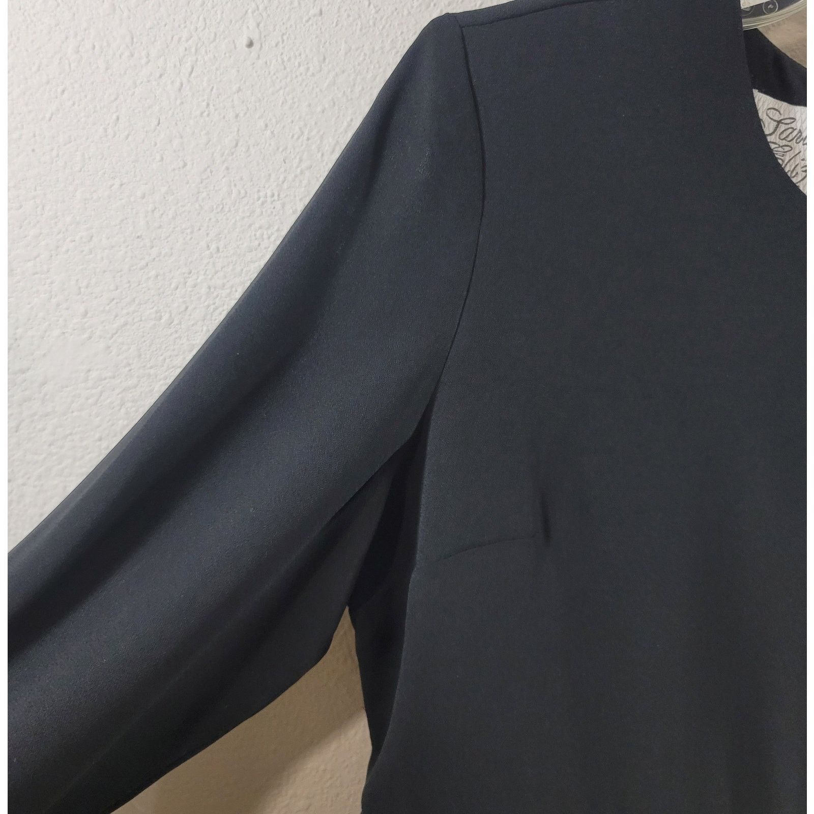 Other VTG Sarah Elizabeth Black Formal Dress 12P Pleat Lace Insert Size XL / US 12-14 / IT 48-50 - 6 Thumbnail