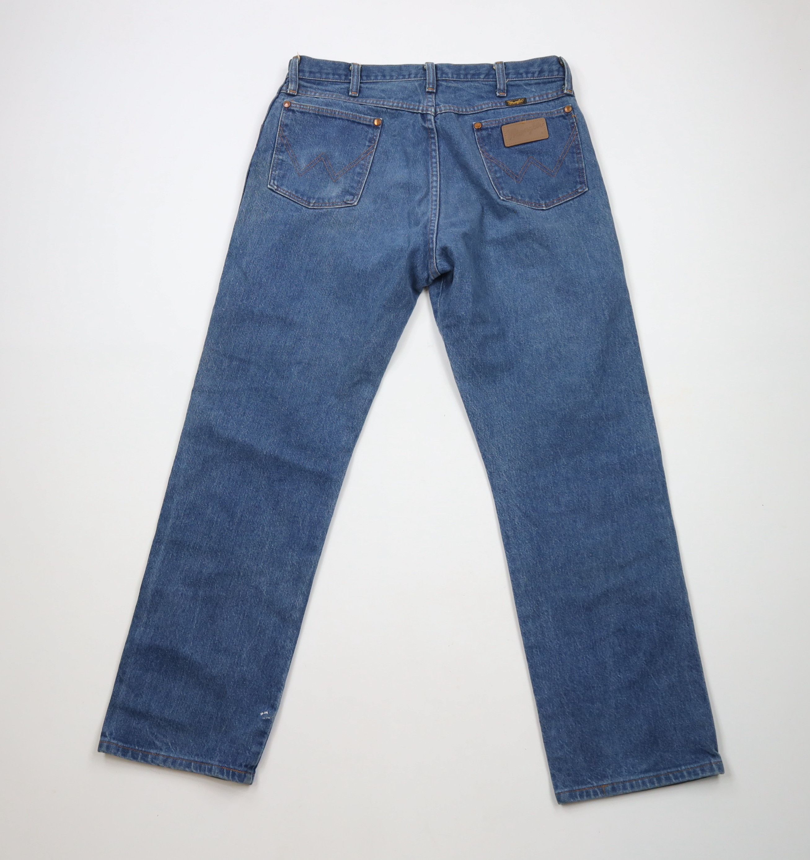 Vintage × Wrangler Vintage 90s Wrangler Leg Western Denim Jeans USA Blue Size US 34 / EU 50 - 10 Thumbnail