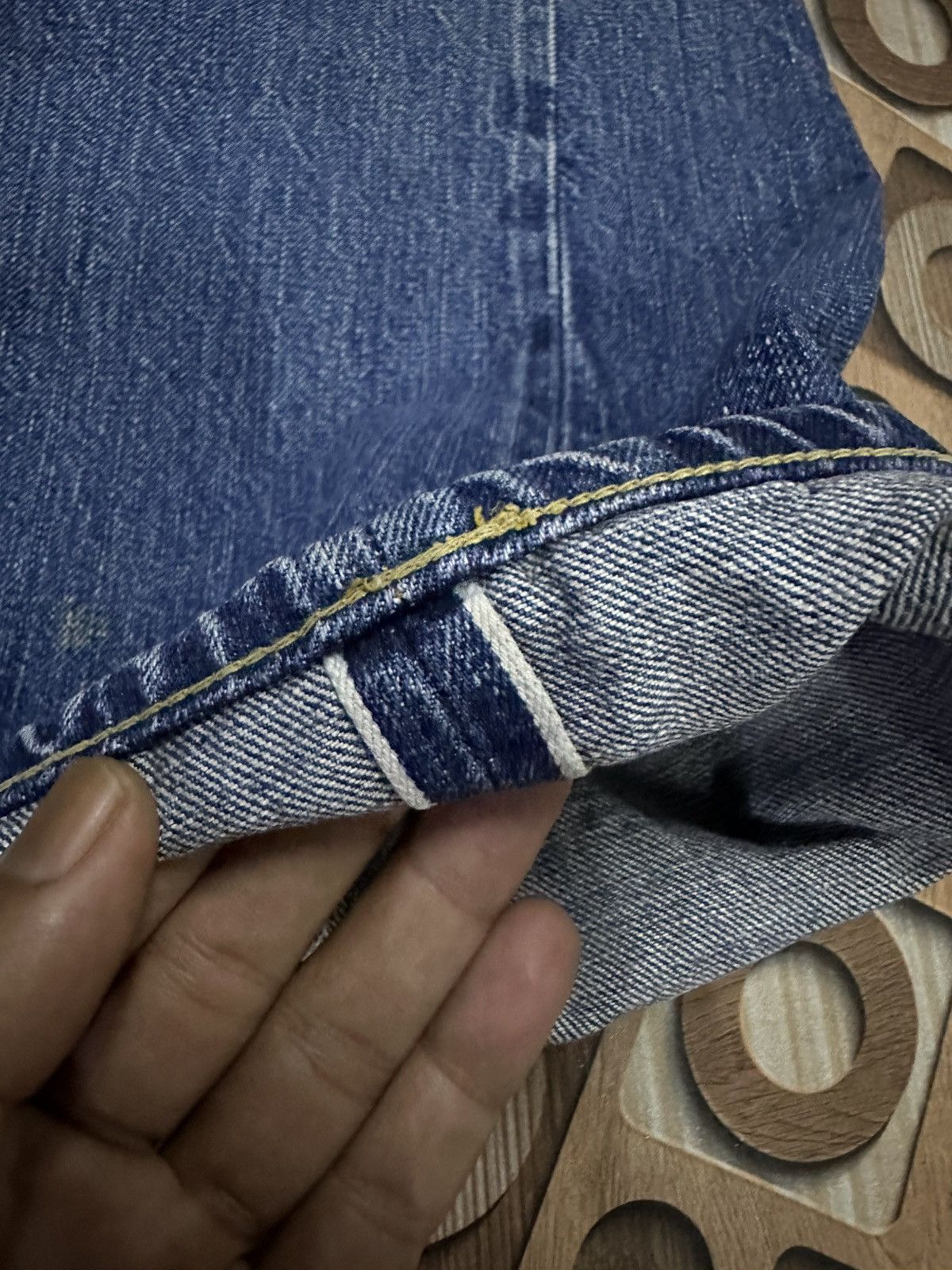 Denime Vintage 90’s DENIME Jeans Selvedge/Redline RARE Denim Pants Size US 31 - 10 Thumbnail