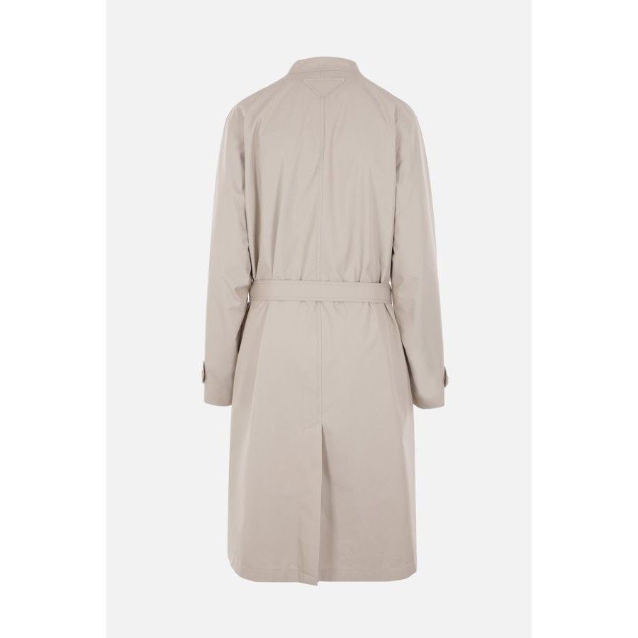 Prada PRADA Technical Gray Canvas Double-Breasted Trench Coat New Size M / US 6-8 / IT 42-44 - 2 Thumbnail