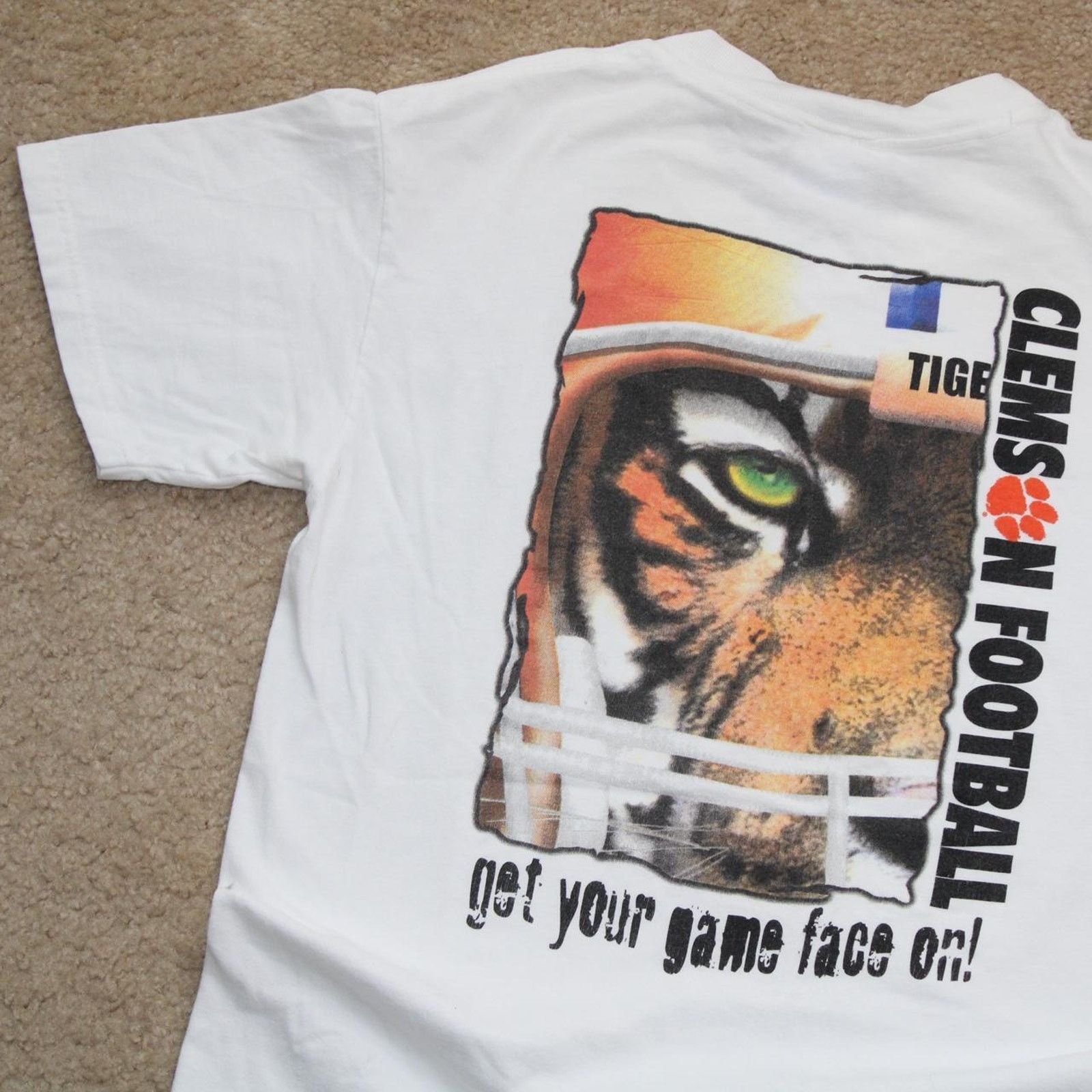 Other White Vintage Y2K Clemson Tigers Football Graphic Tee Size US S / EU 44-46 / 1 - 4 Thumbnail