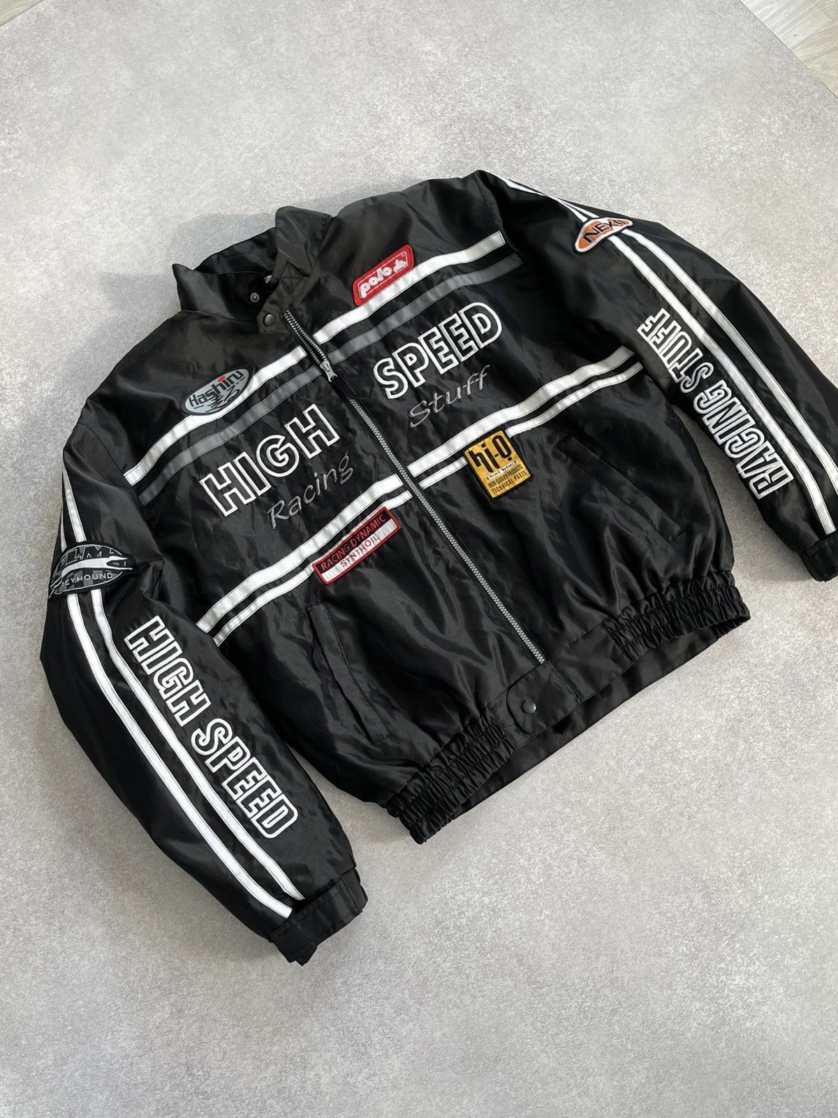 Vintage Vintage Polo High Speed Racing Multi Logo Moto Jacket Size US XXL / EU 58 / 5 - 5 Thumbnail