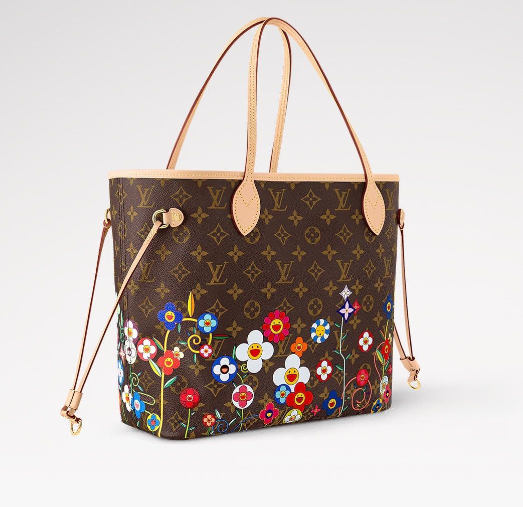 Louis Vuitton × Takashi Murakami MONOGRAM FLOWER PRINT MM NEVERFULL BAG M13271 Size ONE SIZE - 14 Thumbnail