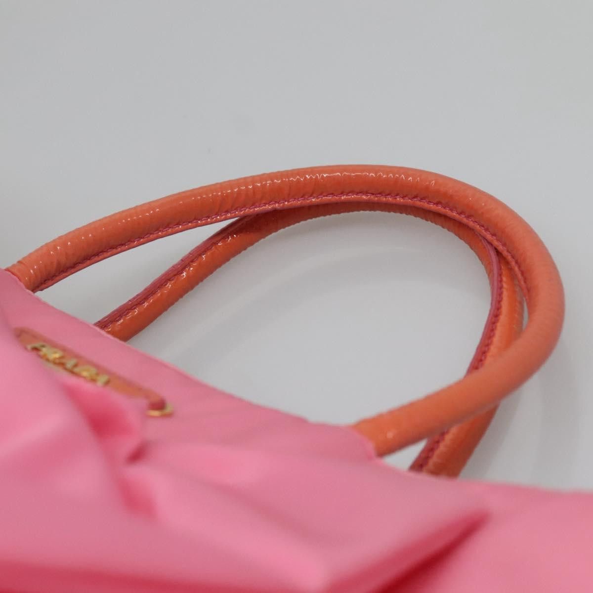Prada PRADA Hand Bag Nylon Pink Gold Size ONE SIZE - 8 Thumbnail