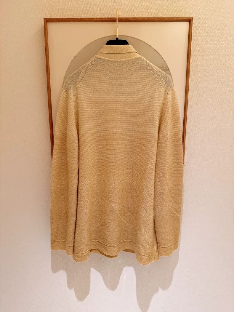 Loro Piana LORO PIANA Creamy yellow gradient cashmere cardigan Size M / US 6-8 / IT 42-44 - 7 Thumbnail