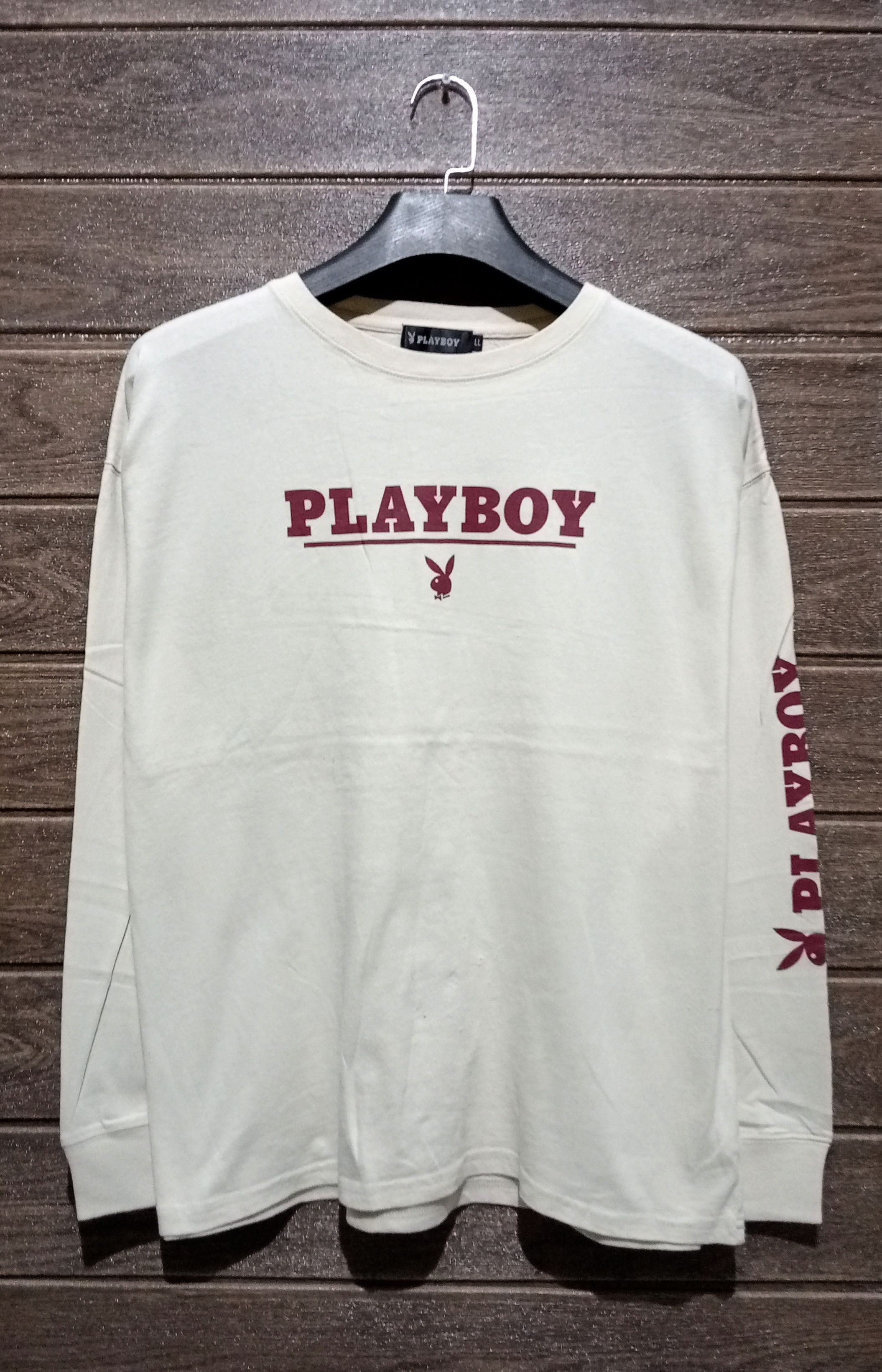 Playboy Vintage Playboy Spellout Long Sleeve Tshirt Very Rare Size US L / EU 52-54 / 3 - 1 Preview
