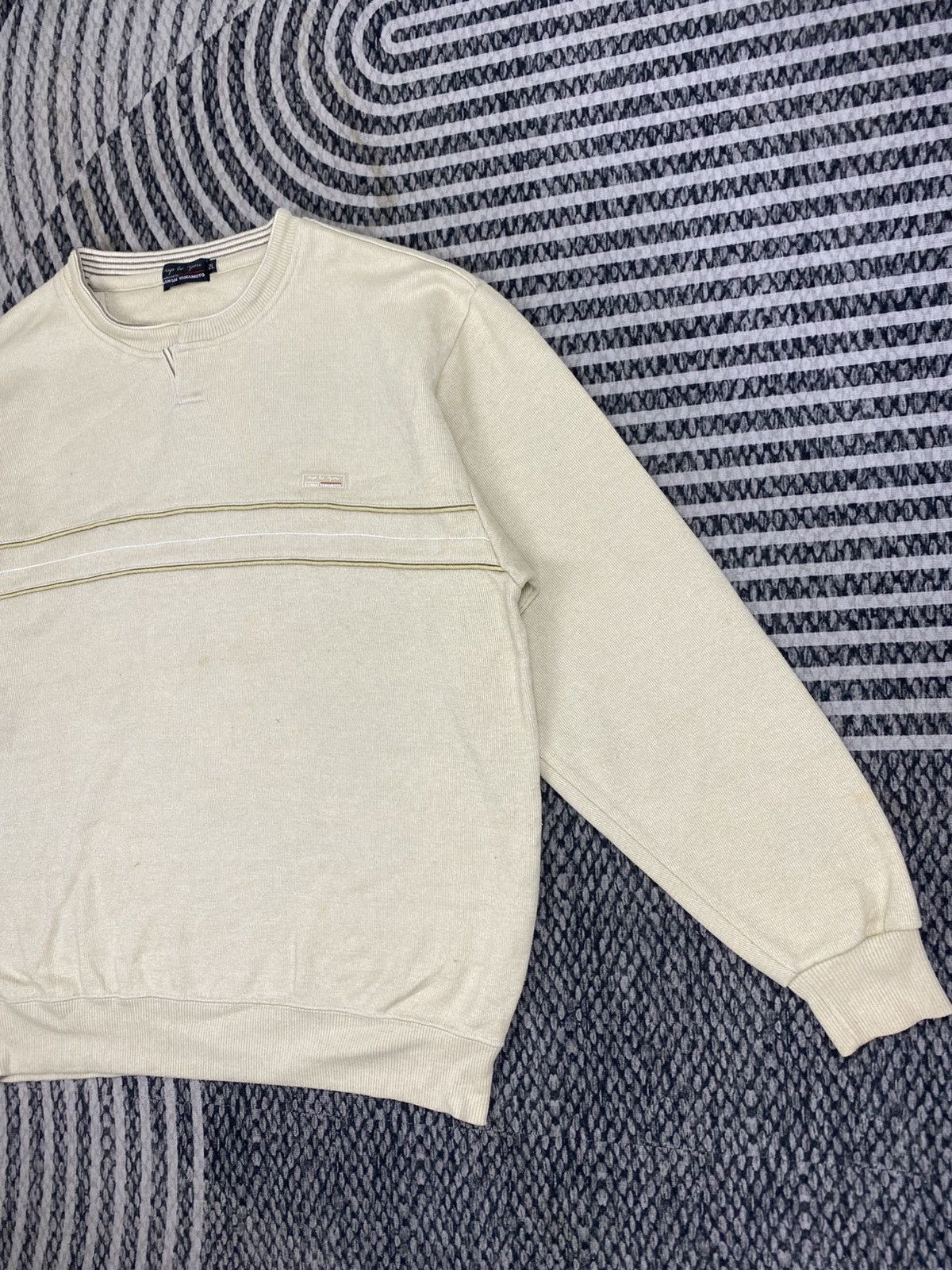 Kansai Yamamoto Vintage Kansai Yamamoto Beige Sweatshirt Size US M / EU 48-50 / 2 - 4 Thumbnail