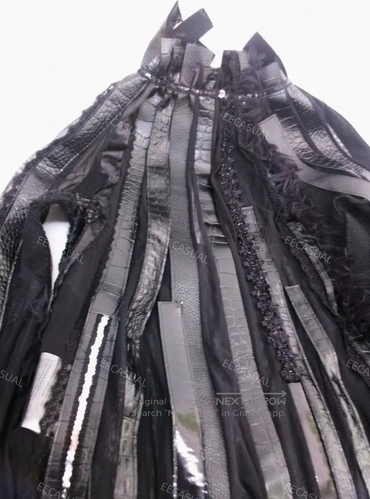 Other Comme Des Garcons Black multi-material drape dress Size XS / US 0-2 / IT 36-38 - 5 Thumbnail
