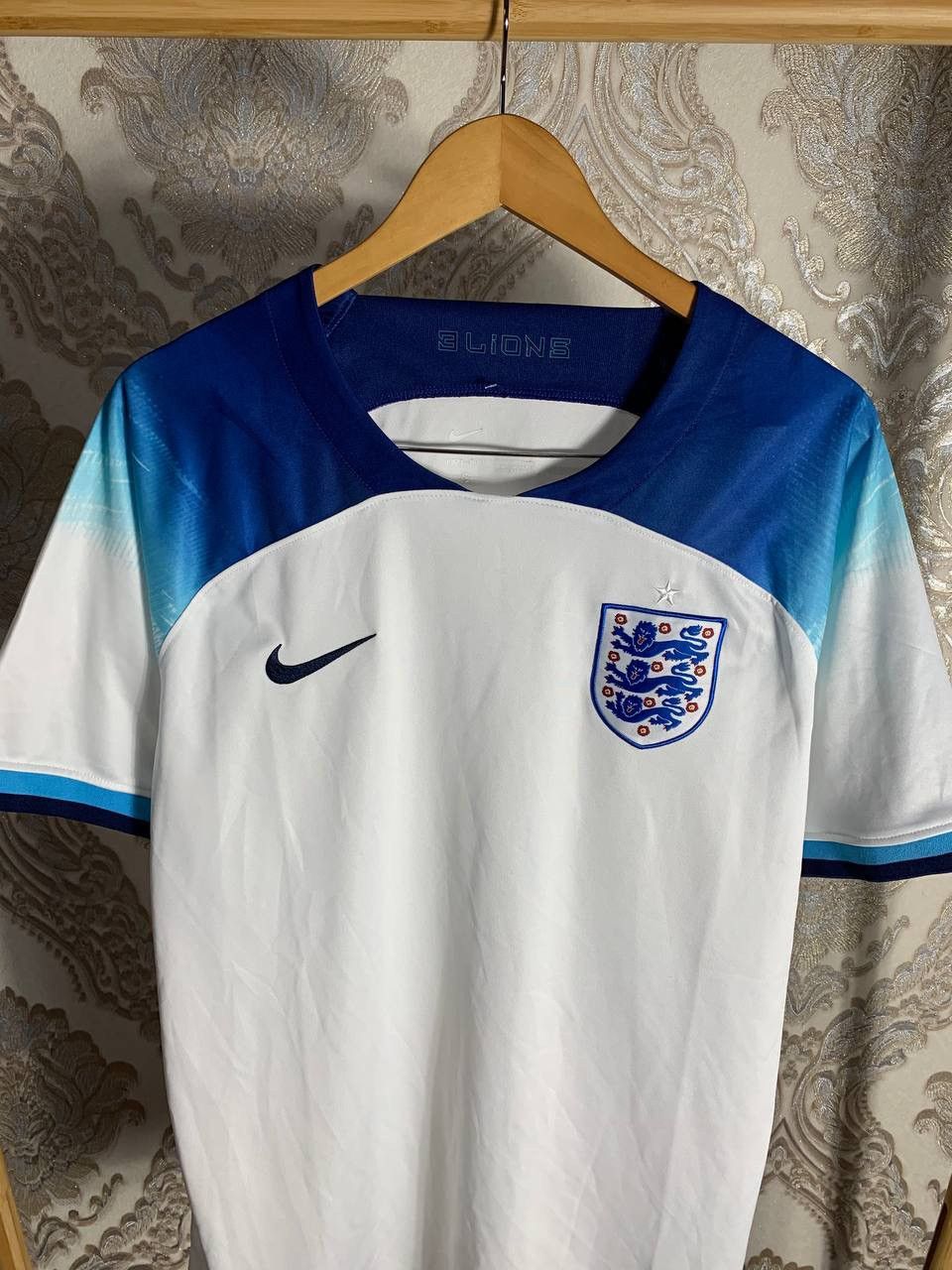 Nike × Vintage VERY RARE ENGLAND SOCCER JERSEY BLOKECORE RETRO Y2K DRILL Size US XL / EU 56 / 4 - 3 Thumbnail