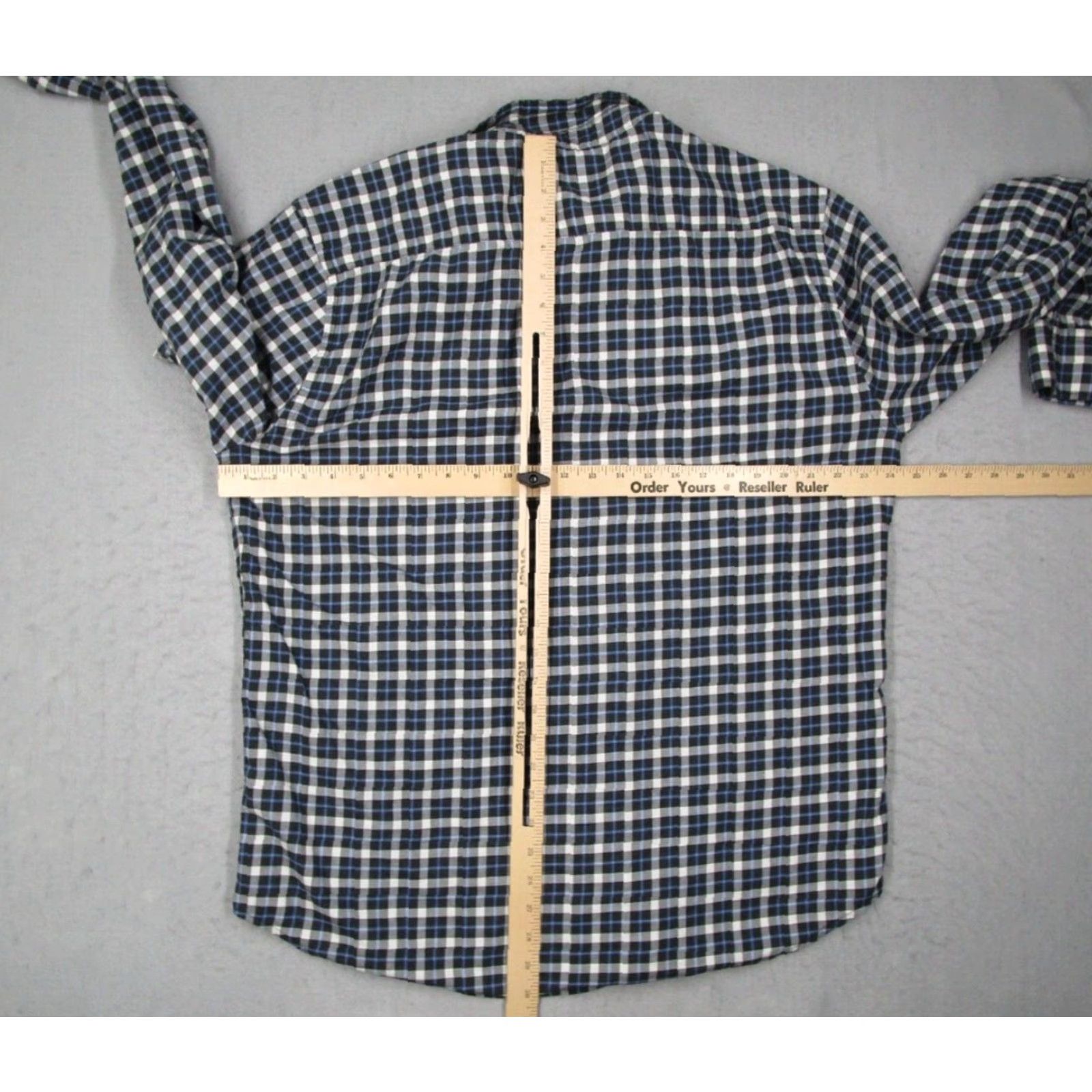 Faherty Faherty Shirt Mens XL Black Check Button-Up Long Sleeve Casual Work Size US XL / EU 56 / 4 - 5 Thumbnail