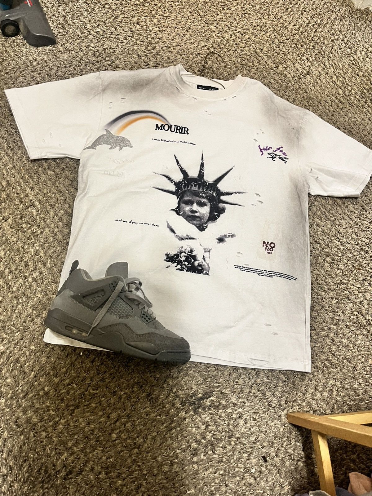 Other Mourir Distressed Statue of Liberty Print Tee - Size US M / EU 48-50 / 2 - 3 Thumbnail