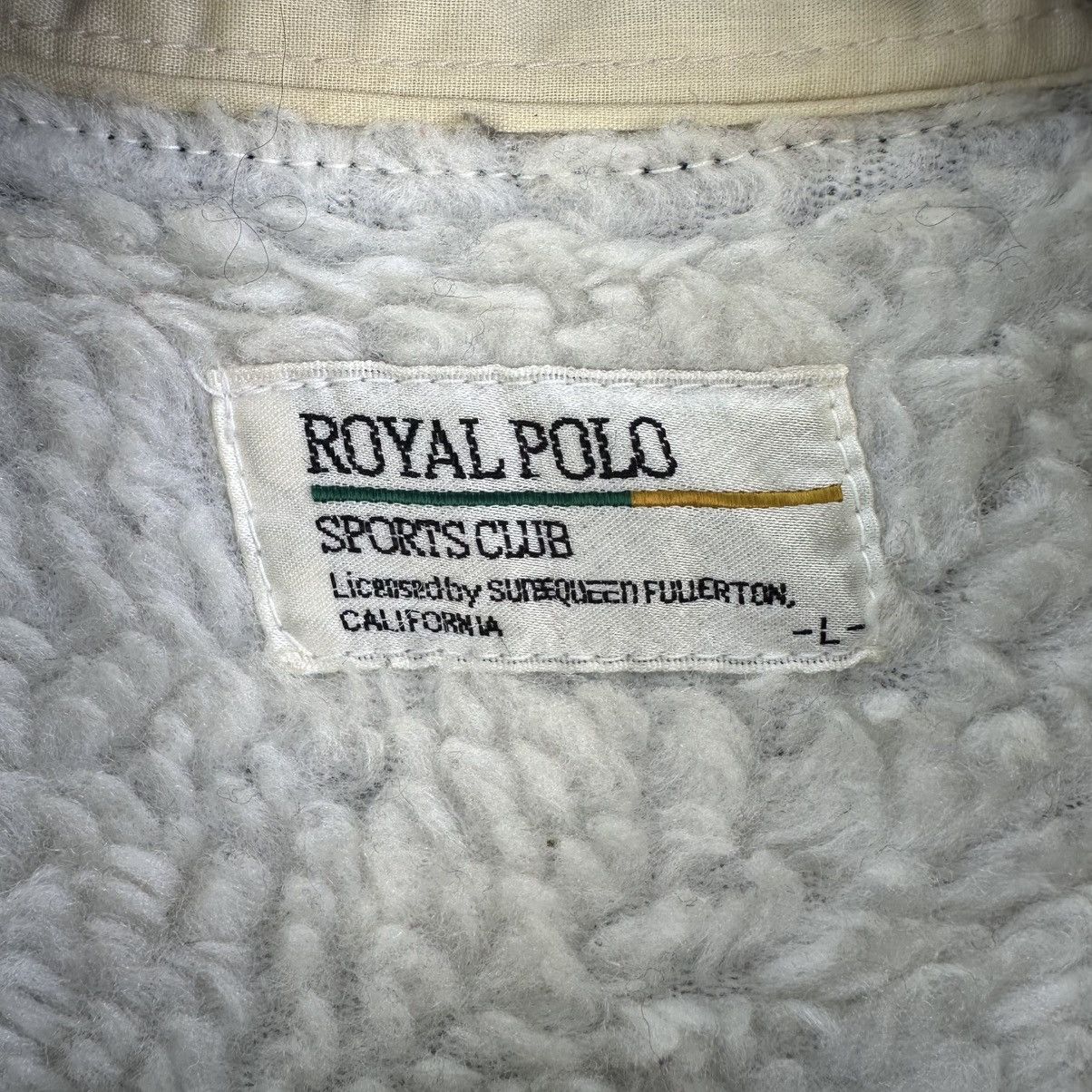 Flannel Vintage 90's Royal Polo Sports Club Flannel Sherpa Lining Size US L / EU 52-54 / 3 - 13 Thumbnail