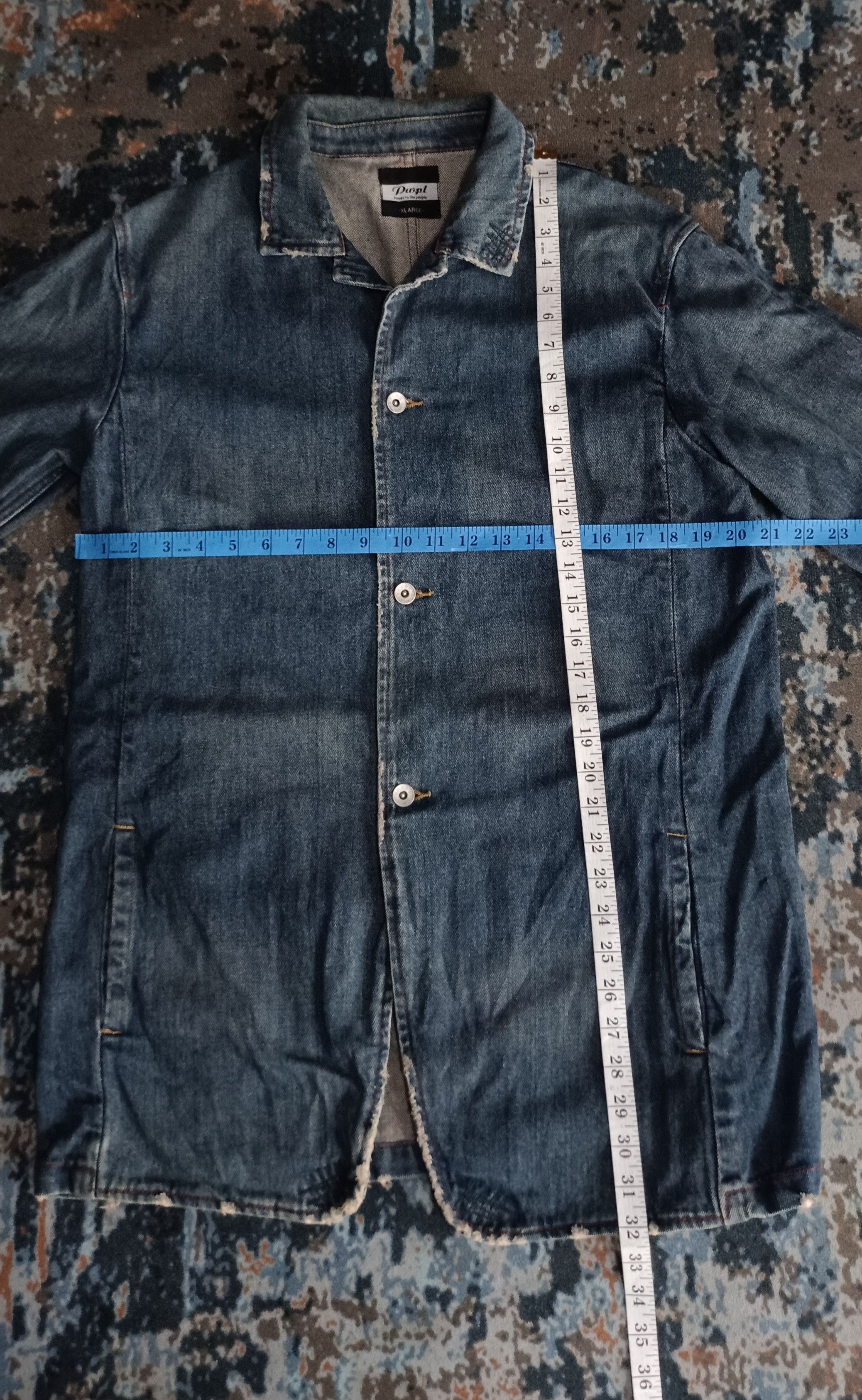Japanese Brand Vintage🔥 Power Of The People Distresed Denim Jacket Size US M / EU 48-50 / 2 - 17 Thumbnail