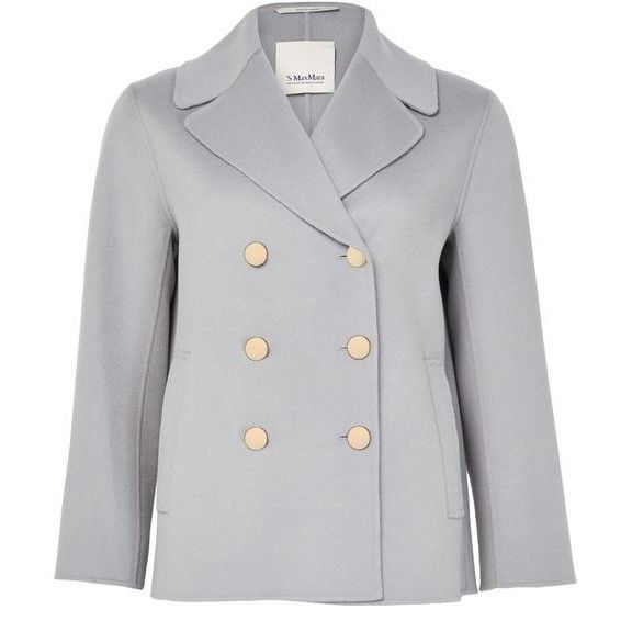 Max Mara MAX MARA Double Breasted Gray Wool Jacket New & Authentic (W Size S / US 4 / IT 40 - 1 Thumbnail