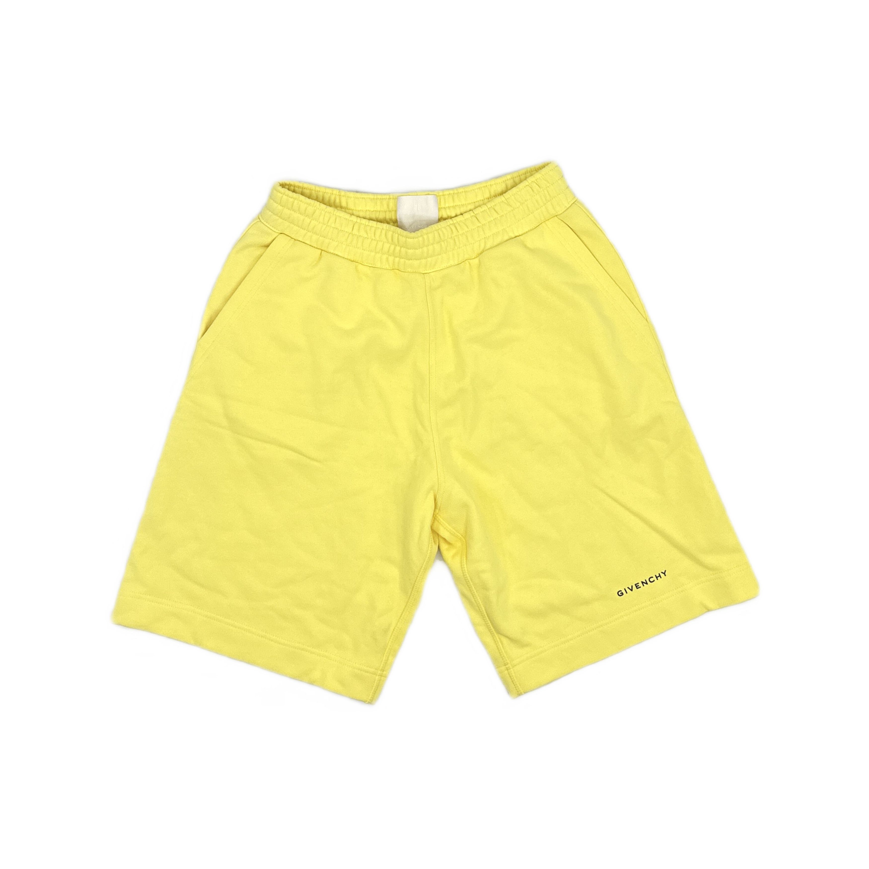Givenchy Givenchy Logo Acid Yellow Bermuda Shorts S Size US 30 / EU 46 - 1 Thumbnail