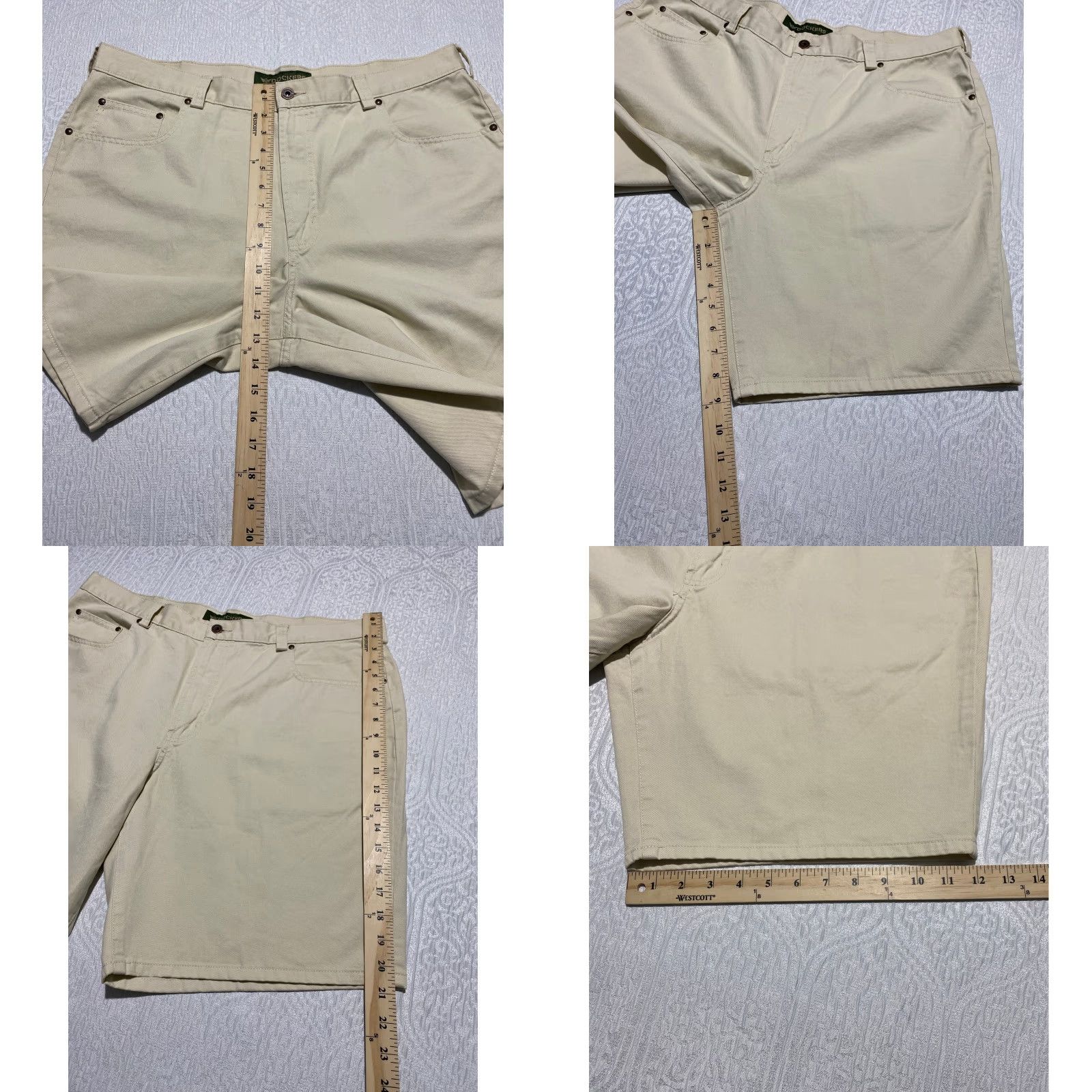 Dockers VINTAGE Dockers Mens Shorts 40 Khaki Beige 5 Pocket Twill Casual Chino Cotton Size US 40 / EU 56 - 8 Thumbnail