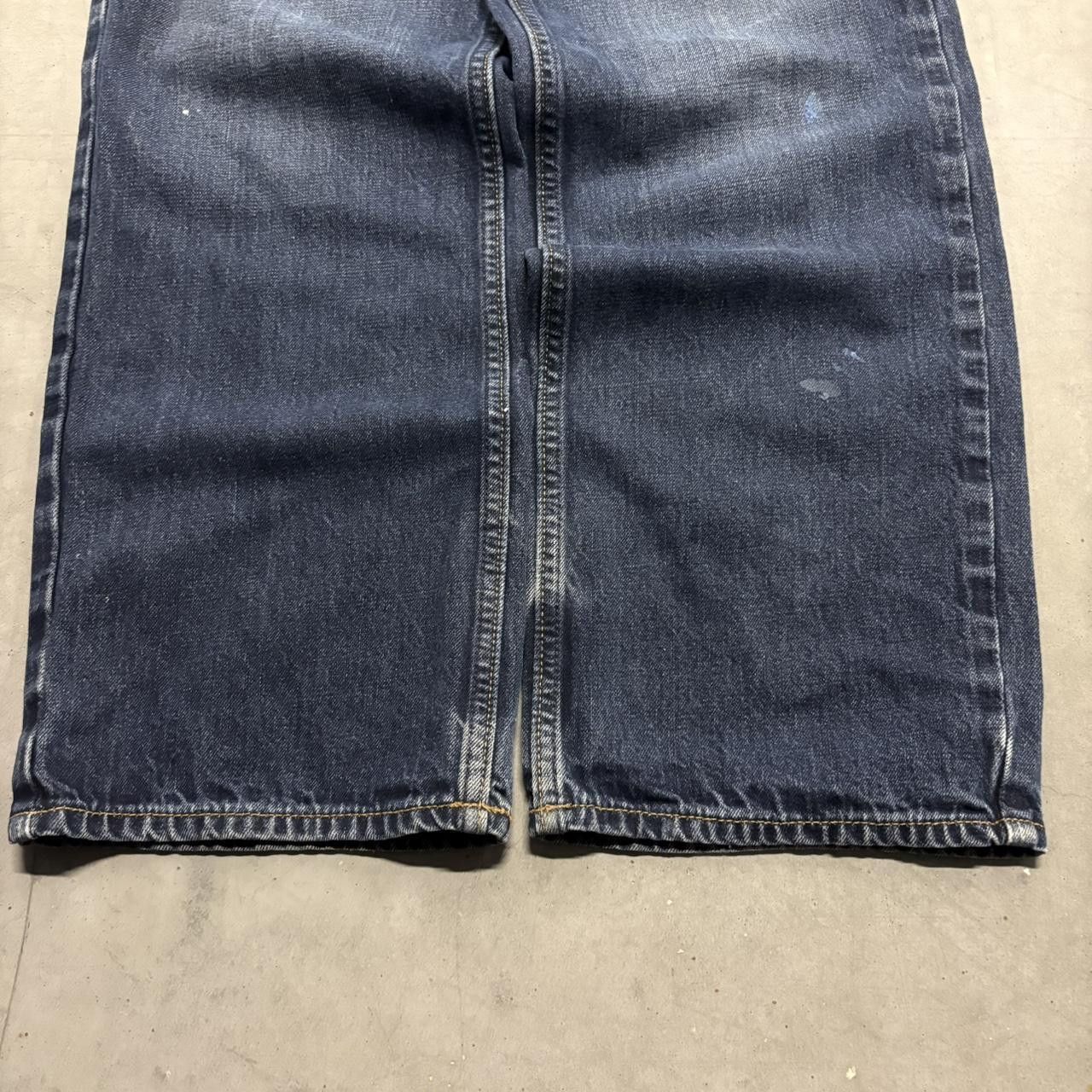 Old Navy Crazy Vintage Y2K/2000s Baggy Loose Old Navy Dark Blue Wash Skater Denim Jeans! Size US 32 / EU 48 - 3 Thumbnail