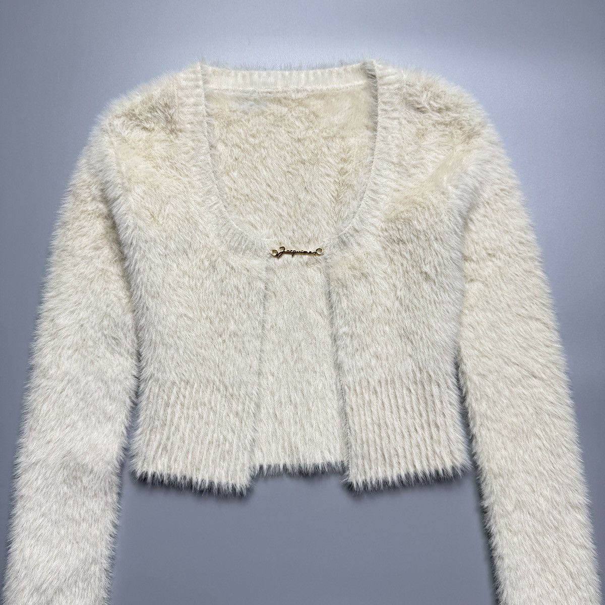 Jacquemus Jacquemus - La Maille Neve Fur Cropped Cardigan Type Size XXS / US 00 / IT 34 - 4 Thumbnail