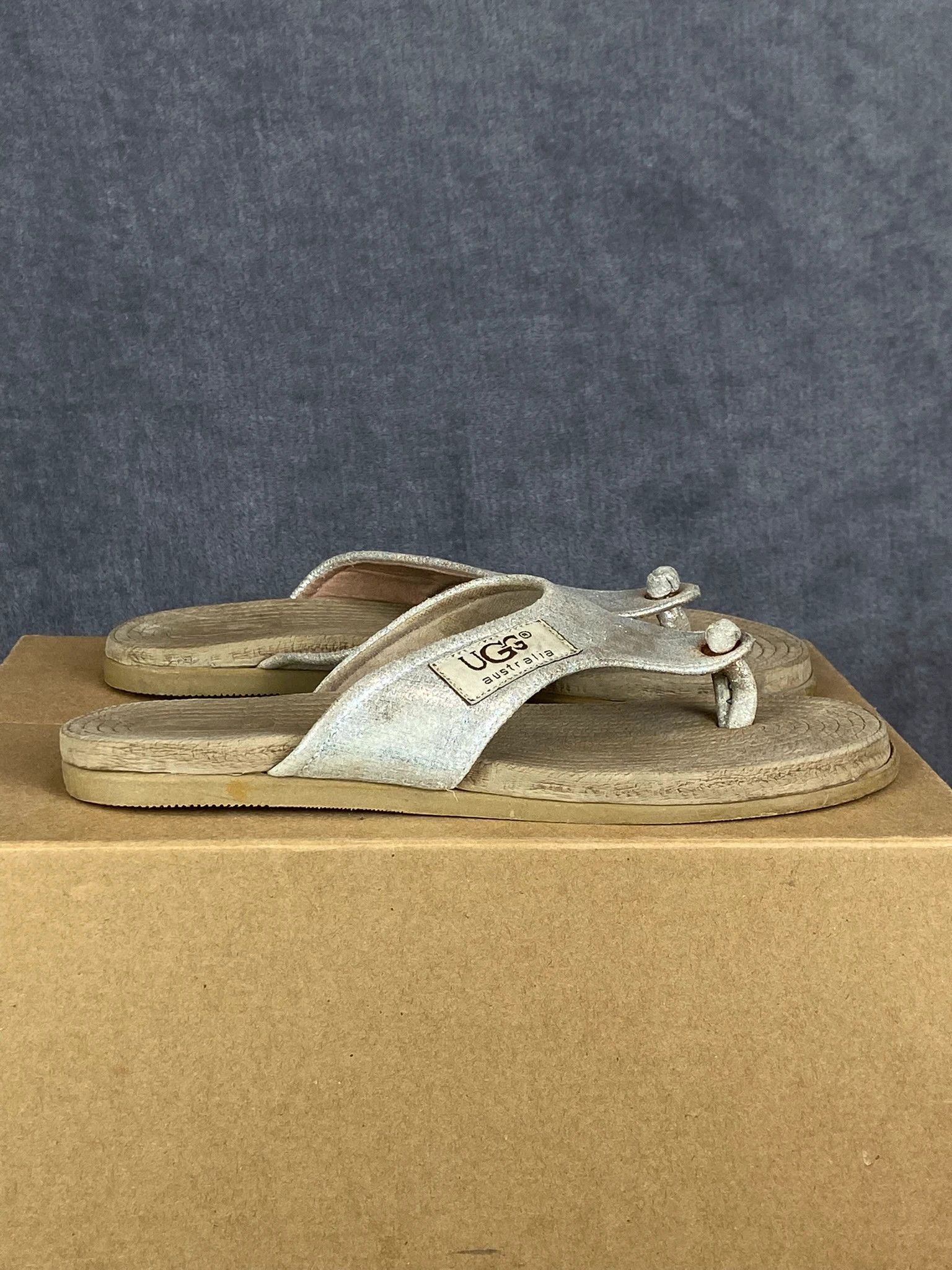 Ugg Birkenstock Brown Leather Sandals Size 38 Size US 5.5 / EU 38 - 4 Thumbnail