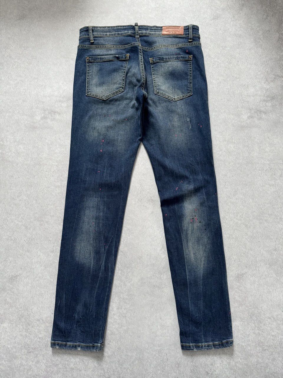 Dsquared2 Dsquared2 Denim Slim Jean Painted Jeans Size US 34 / EU 50 - 2 Thumbnail
