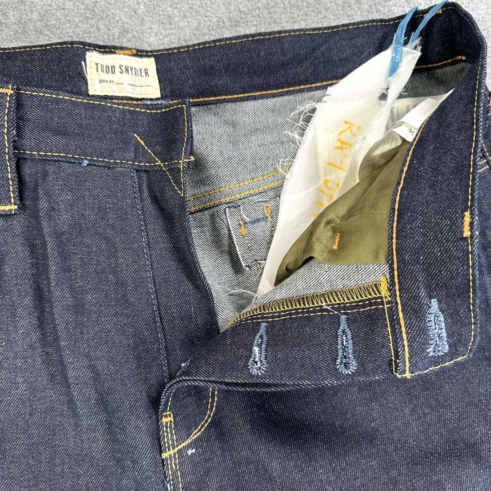 Todd Snyder Todd Snyder American Eagle Selvedge Denim Jeans Indigo Mens 32x32 Tapered Size US 32 / EU 48 - 7 Thumbnail