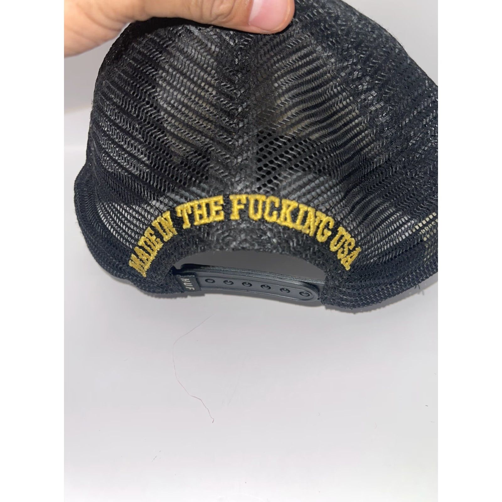 Huf Vintage HUF USA Made Adjustable Trucker Hat Black User: Vintage HUF USA Made Adjustable Trucker Hat Black Size ONE SIZE - 4 Thumbnail