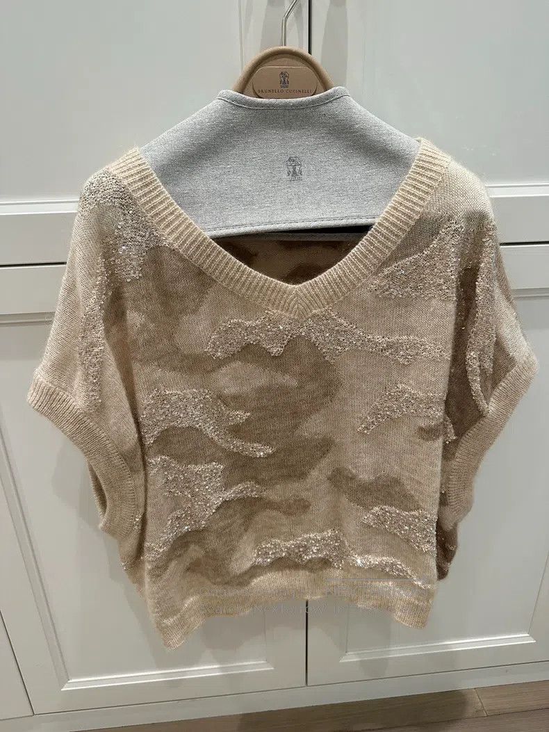 Brunello Cucinelli Brunello Cucinelli Sequined Vest Size S / US 4 / IT 40 - 2 Thumbnail