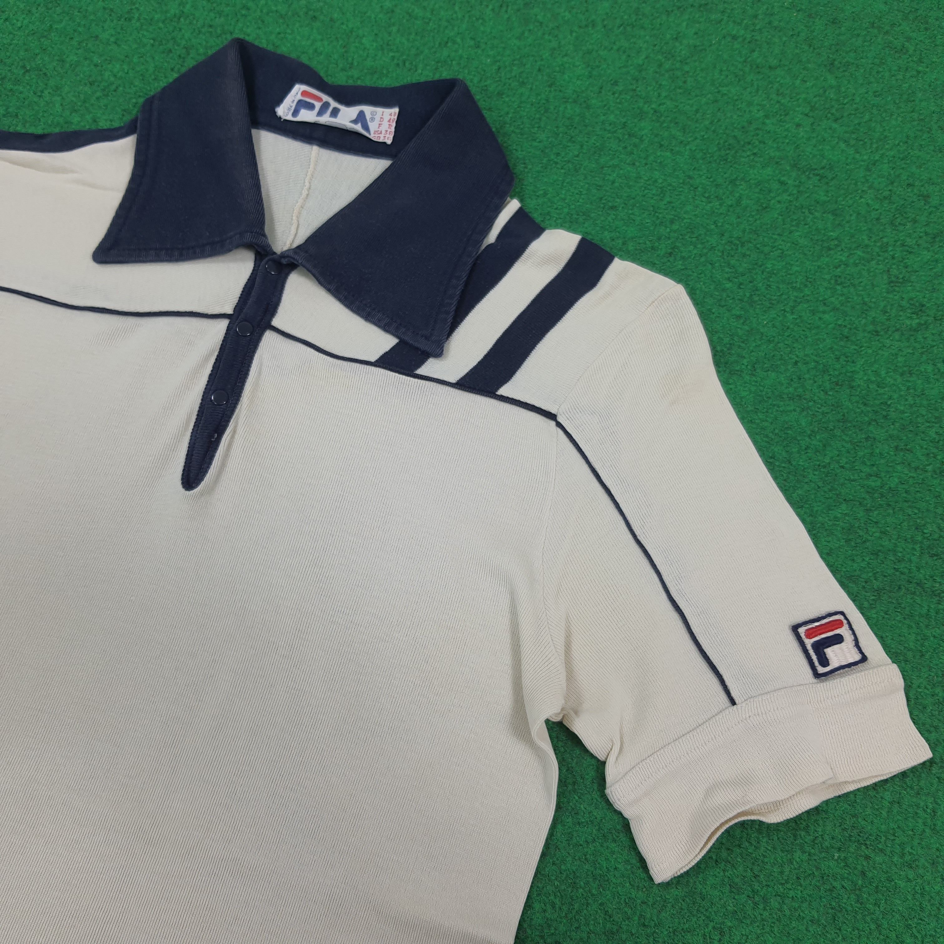 Fila Vintage FILA Sports Retro Beige Polo Shirt C301N60 Size US XS / EU 42 / 0 - 2 Thumbnail