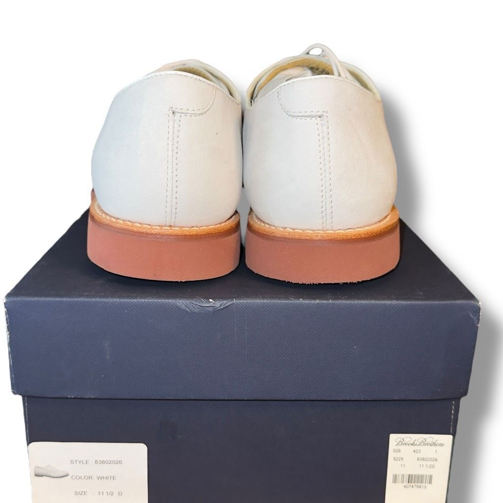 Brooks Brothers New Brooks Brothers Nubuck Derbies in Ivory Suede Men’s Sz 11.5 Size US 11.5 / EU 44-45 - 6 Thumbnail